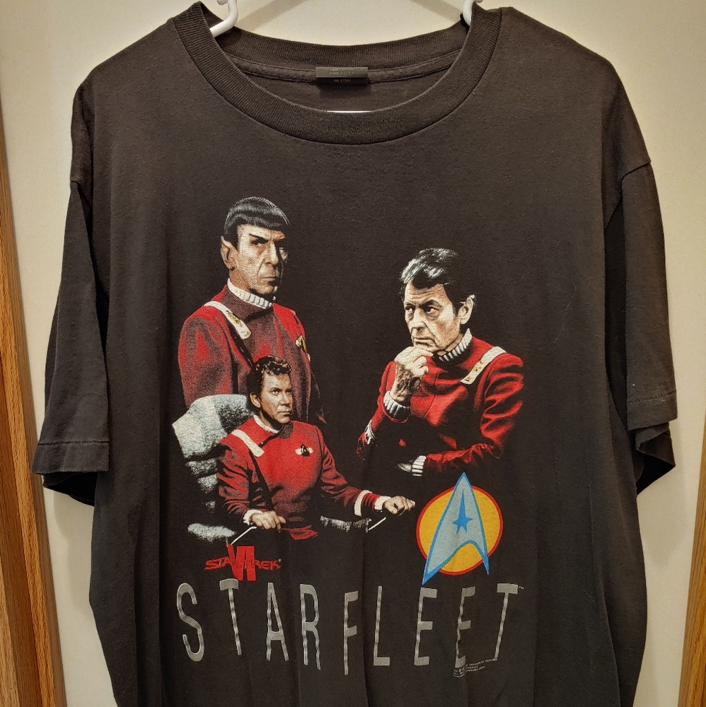 Star trek Starfleet t shirt 1991 new condition